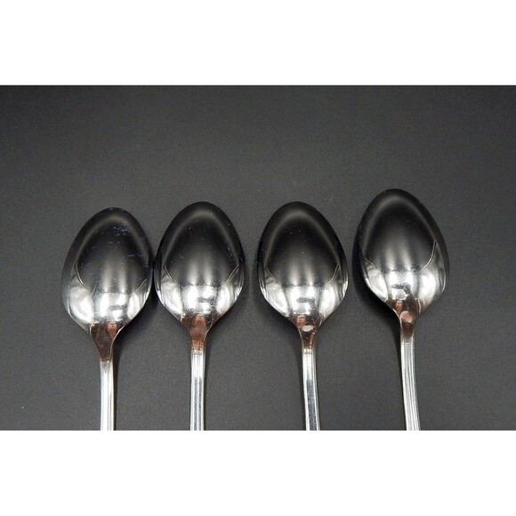 Supreme Cutlery by Towle Chestnut Hill Teaspoon Glossy Stainless Japan Lot 4 (B) - Picture 5 of 9
